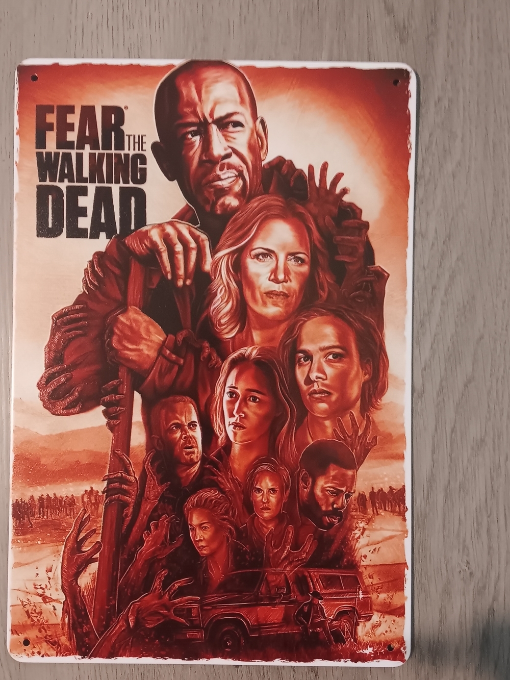 Fear The Walking Dead Metal Poster